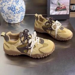 Women's Retro Outdoor Sneakers | Color-Block Hiking Shoes | Durable & Abrasion-Resistant | Autumn Casual Comfortable Walking Shoes