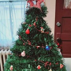 Handmade Christmas Tree For a Door Or Window 