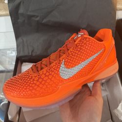 Nike Zoom Kobe 6 ‘Total Orange’ Size 10.5