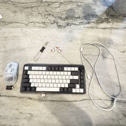 Ghost Wireless gaming mouse + 65% mechanical keyboard + Lightning cable bundle