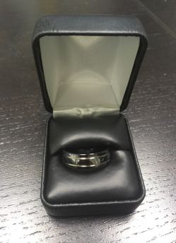 Titanium Black Wedding Ring Size 10
