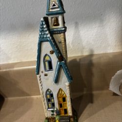 10” Tall Narrow Vintage Church