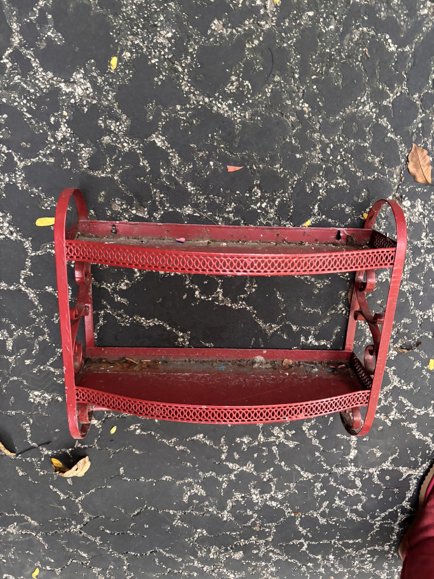 Vintage antique two-tier shelf