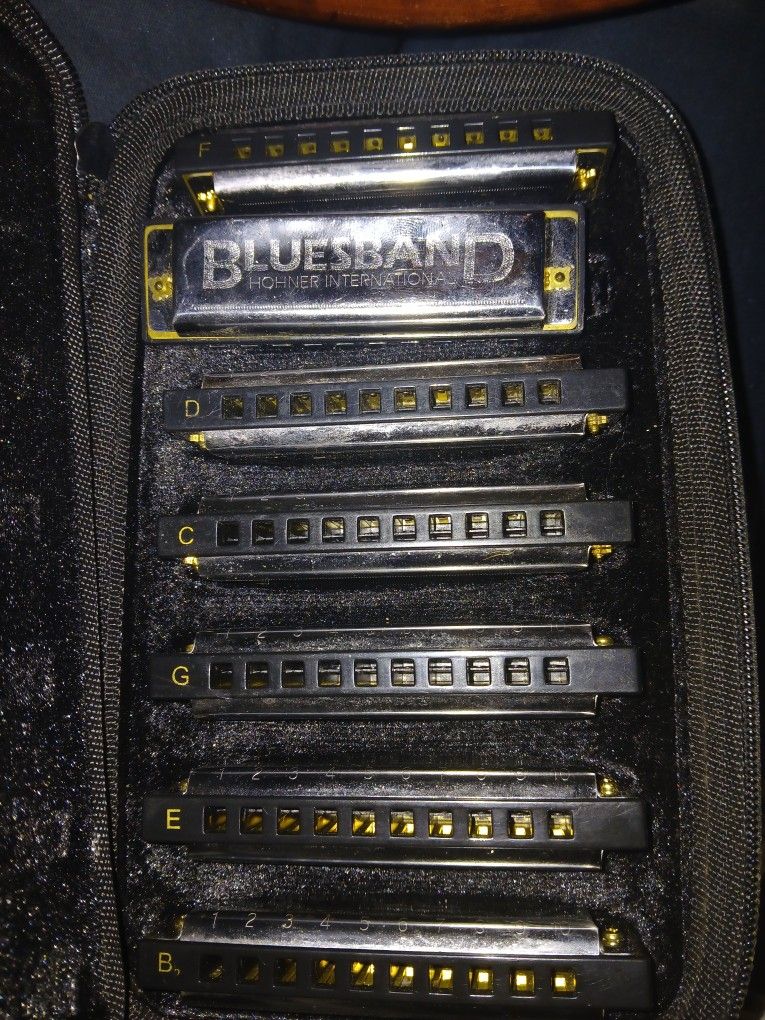 Set Of Hohner Bluesband Harmonicas