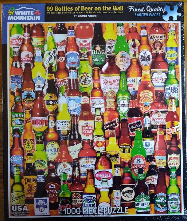 White Mountain Puzzles - 99 Bottles Of Beer On The Wall Jigsaw Puzzle - NEW