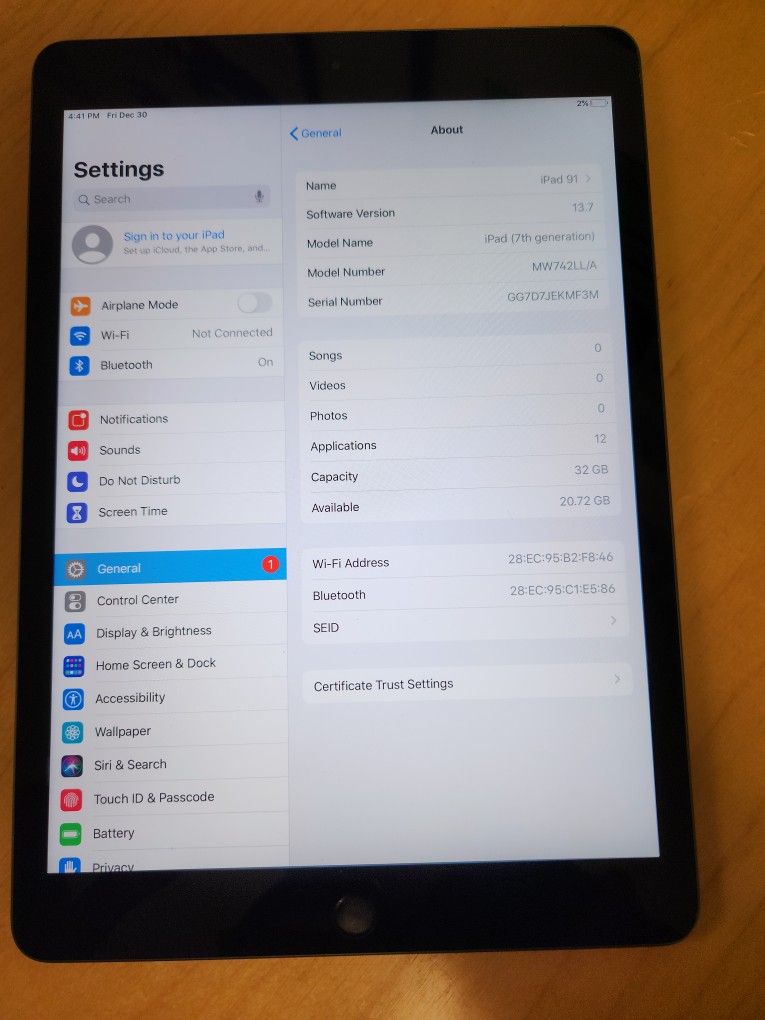 iPad 7th Generation 