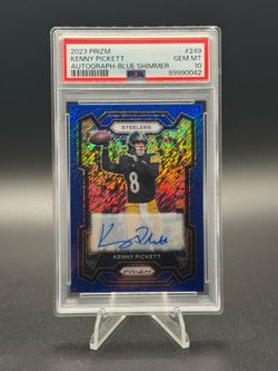 2023 Panini Prizm - Kenny Pickett #249 Blue Shimmer Prizm Autographs /25 (AU)