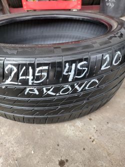 245 45 20 Used Tire - Cash Mounted & Balance
