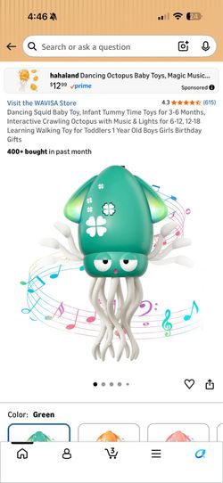 Squid dance toy