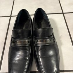 Men’s Calvin Klein Black Leather Dress Shoe Size 9M
