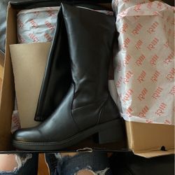 New In The Box Black Boots 