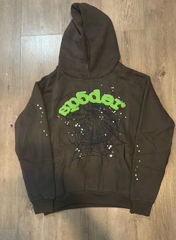 *BRAND NEW Gray and Green SP5DER Hoodie