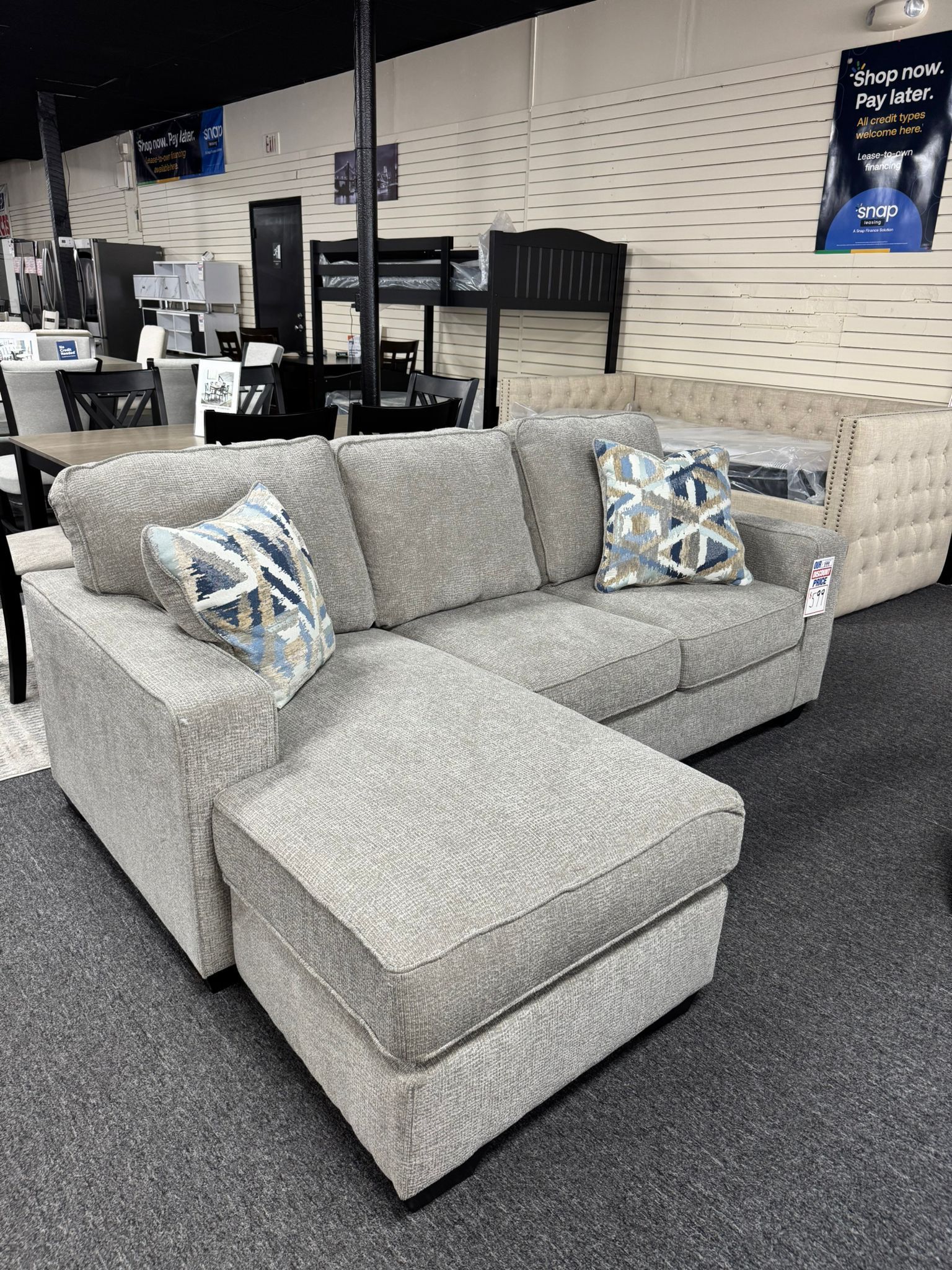 New Reversible Sofa Chaise. Delivery & Set Up Available