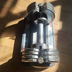 Reebok Speed Pac 25 Adjustable Dumbbell just one  Adjustable Weights Vintage

