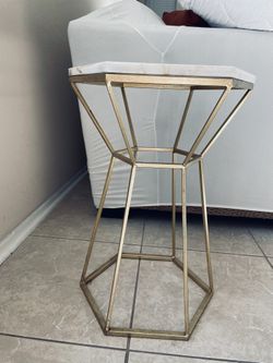 Marble Top Side Table Or Stool