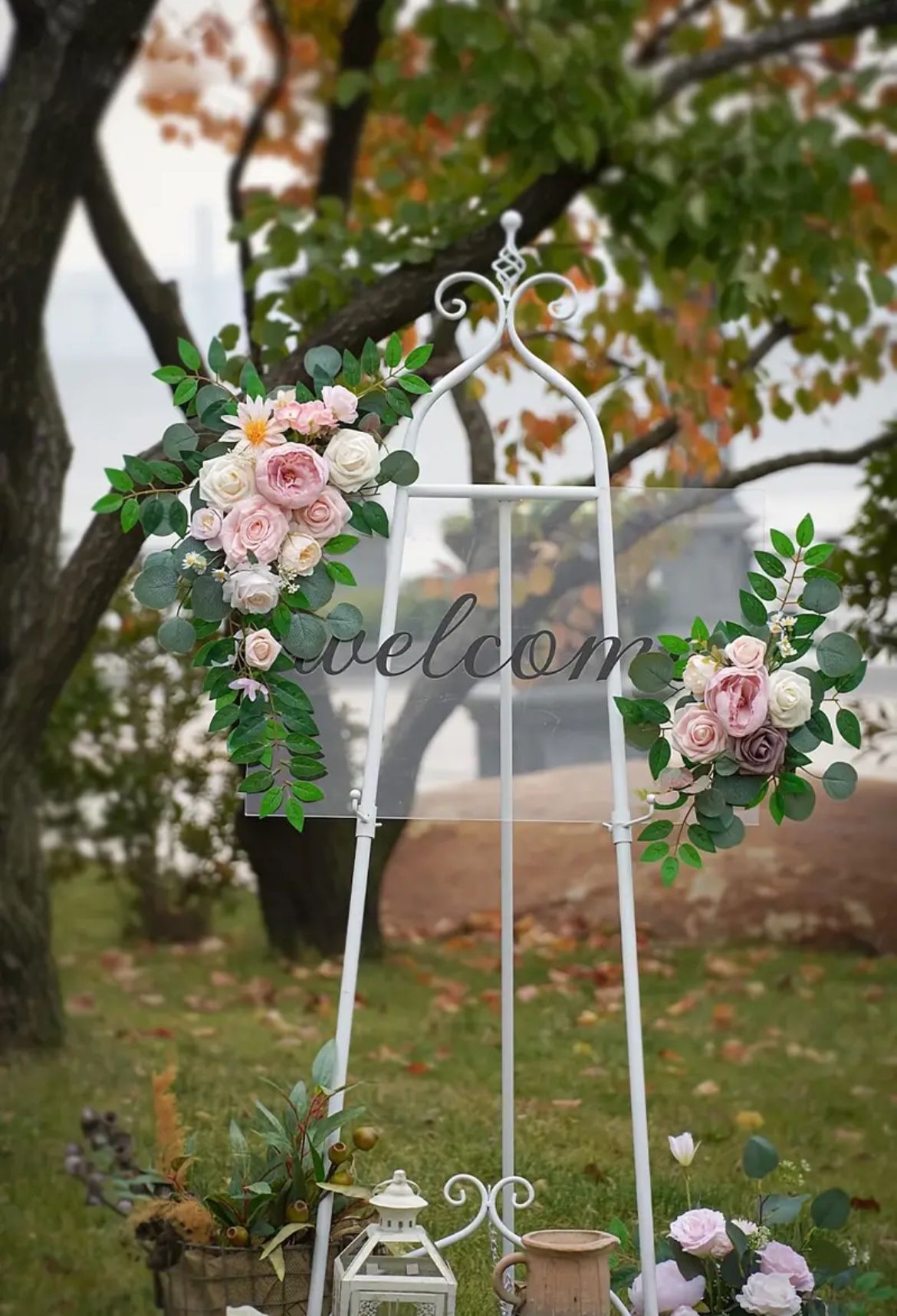 2 Pcs Artificial Floral Arrangement