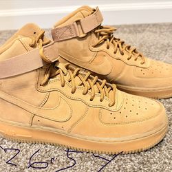 Nike Air Force 1 High '07 LV8 WB Flax 2016  Size 6.5y