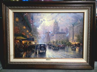 Large Thomas Kinkade New York Painting