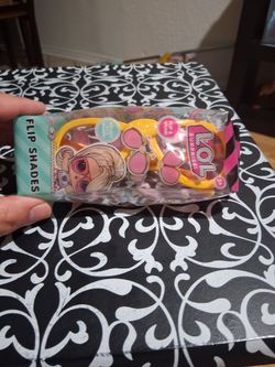 New LOL Surprise! Flip & Wear Shades Glasses, Yellow With pink Lenses NIB