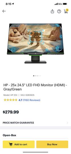 Hp gaming monitor like new