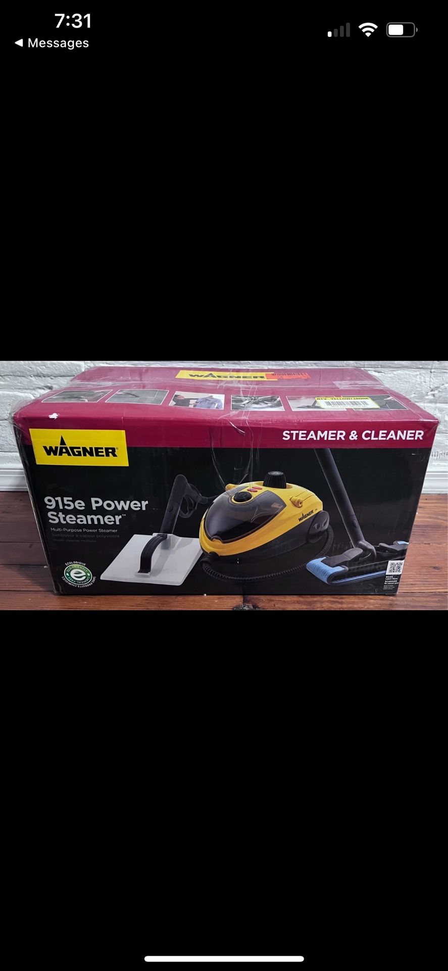 Wagner 915e Multi-Purpose On-Demand Steam Cleaner and Wallpaper remover 0282014