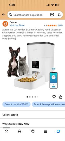 Dokoo dog/cat/pet feeder - automatic