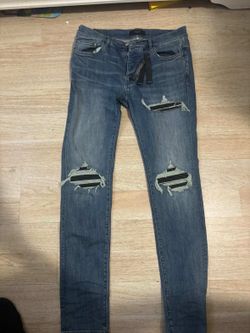 Amiri jeans mx1 size 36 black patches