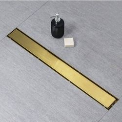 (New in Box)
SaniteModar Linear Shower Drain, Gold Shower Drain 36 inch with 2IN 1 Tile Insert Panel, Hair Strainer and Leveling Feet… /11-653