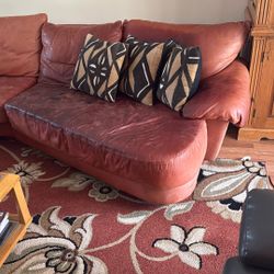 Leather Sofa Set