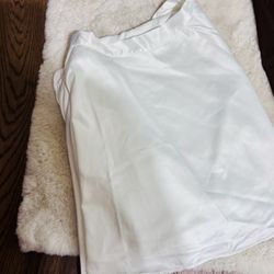 Silky White Wrap Skirt – From Commerce