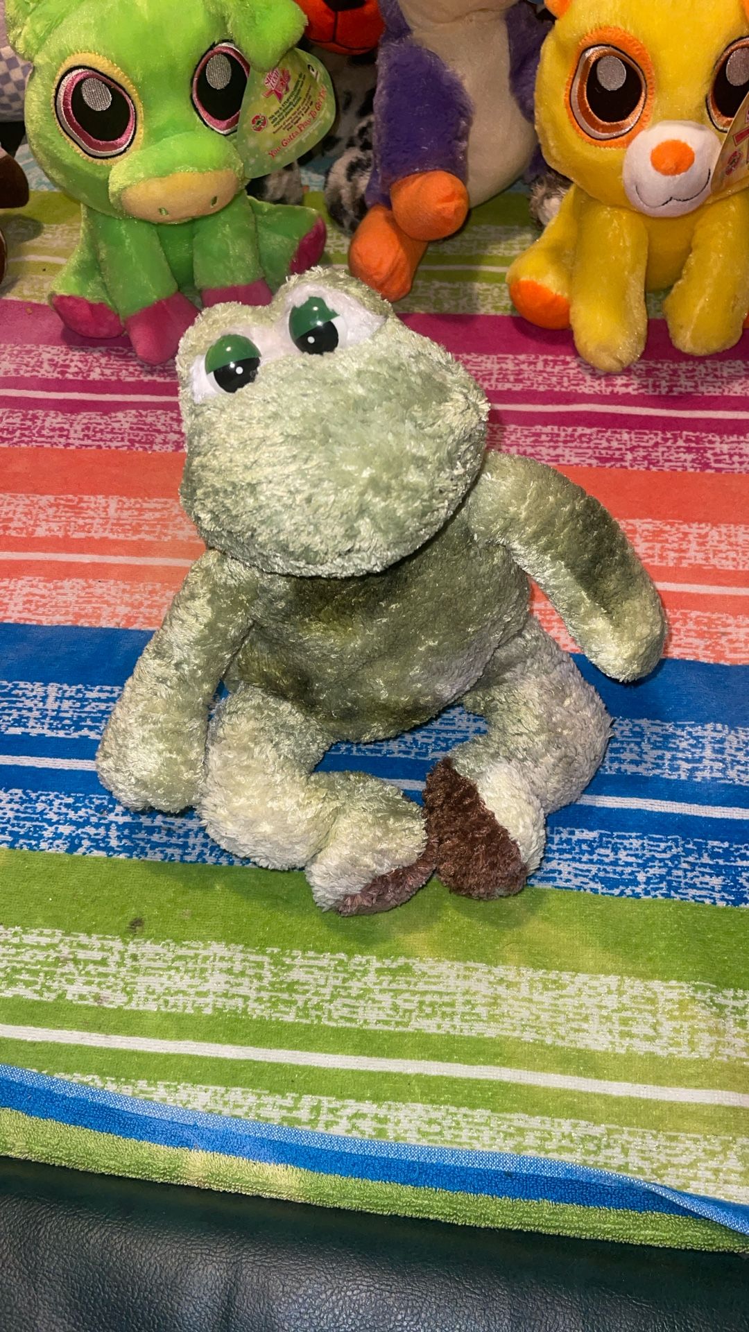Diamond Plush Toys Beanie Frog 13”