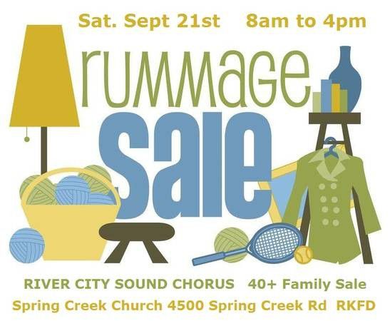 Rummage sale Saturday September 21st 8 a.m. to 4 p.m.