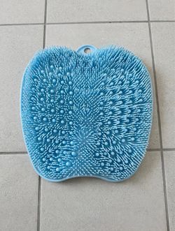 Shower Back and Foot Scrubber Mat - Wall & Floor Suction Cups - NEW