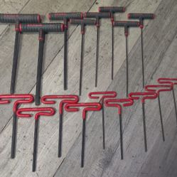 Eklind T Handle Hex Wrenches Both Sets 40$