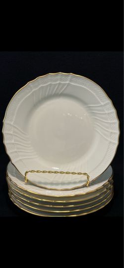 RICHARD GINORI Di Doccia Italy Sanremo Bread & Butter Plates 6.75” Set of 6. Highest quality porcelain made in Italy in 197”’s set of 6 bread & butter