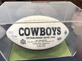 Dallas Cowboys Super Bowls Collectors Football In Showcase