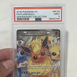 2016 Flareon EX Radiant Collections PSA Graded