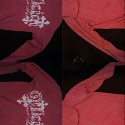 Pink Oversized Graphic Print Officials Hoodie