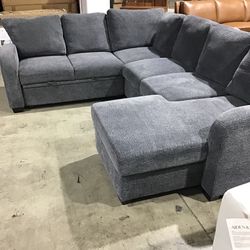 Gray Fabric Sectional
