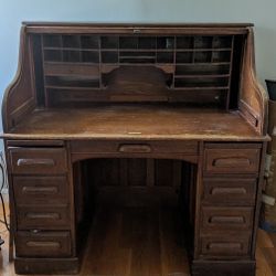 Antique Roll Top Desk 
