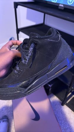 Jordan 3 black cat size 7