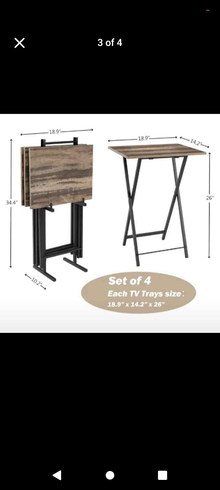 Tv Tray Tables nIB