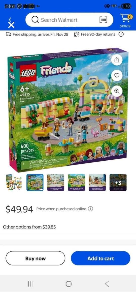 Lego pet adoption day