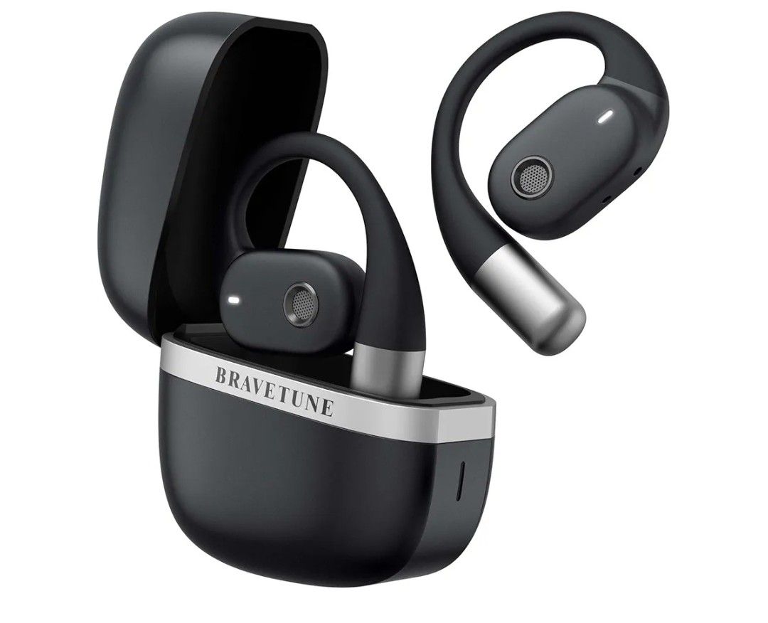 Wireless Open Ear Earbuds, Open-Ear True Wireless Headphones, Bluetooth Headphon