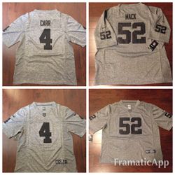 Raiders Gridiron stitched jerseys size S-2x. $70 each