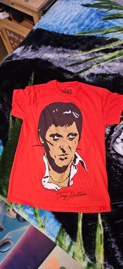 Scarface Tony Montana Red Graphic T-Shirt