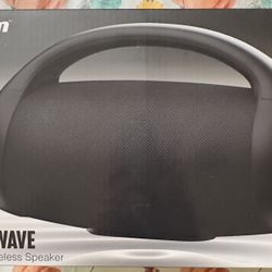 Unboxed Black ZBOOM Pulse Wave Portable Wireless Speaker