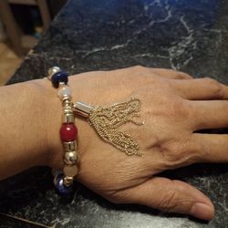 Tassel Stretchable Beaded Bracelet 