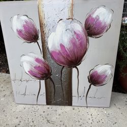 Wall Art Flowers 23”x23”