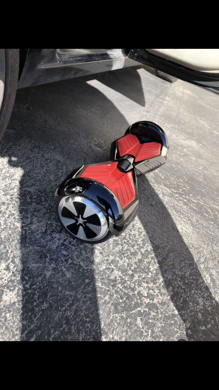 BLACK & RED WITH CHARGER + BLUETOOTH HOVERBOARD